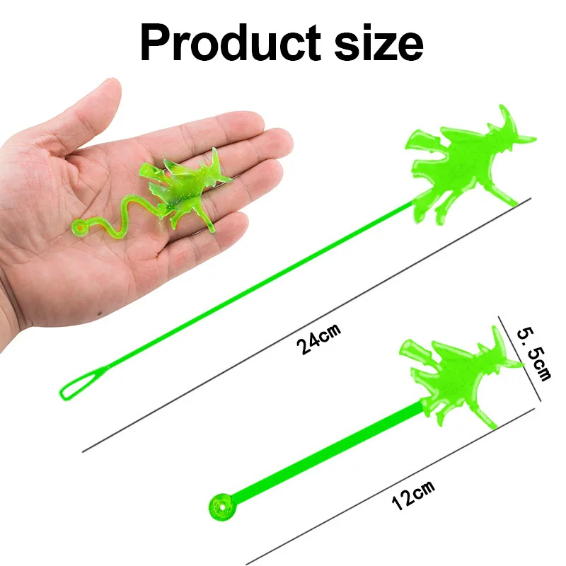 10-30Pcs Halloween Stretchy Sticky Toy Treat Or Trick Gift Pumpkin Ghost Witch Fun Toys Kids Birthday Party Favors Goodie Filler