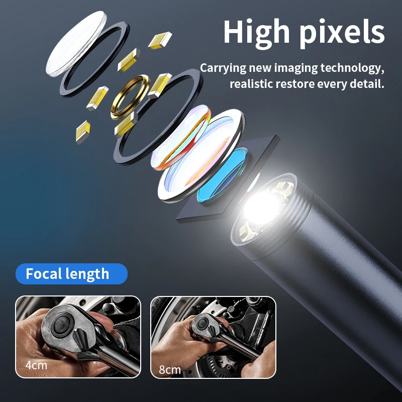New USB Endoscope for OTG Android Phone 8mm Borescope Inspection Snake Camera IP67 Waterproof with 6 LED Lights For Type C 2