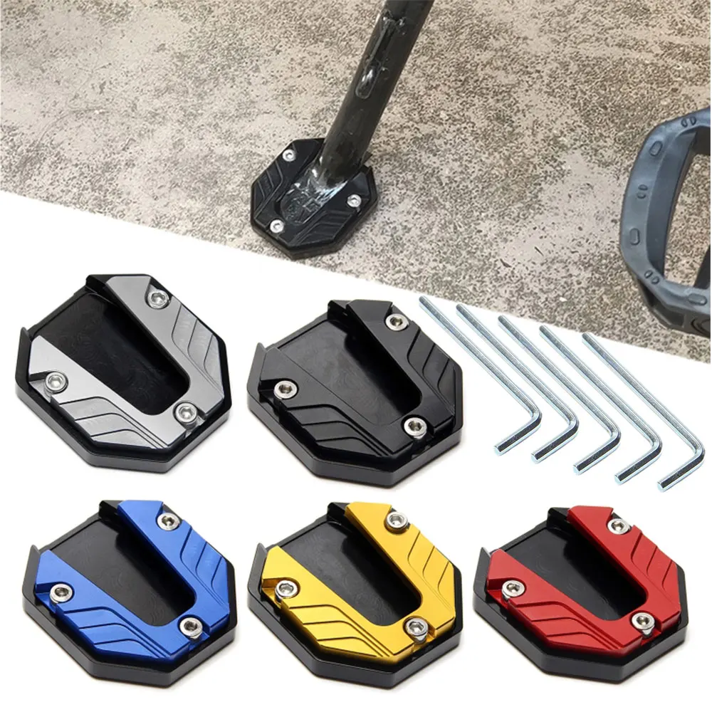 Extension de béquille universelle pour Scooter, moto, vélo, pied latéral, plaque de Support, Base élargie antidérapante