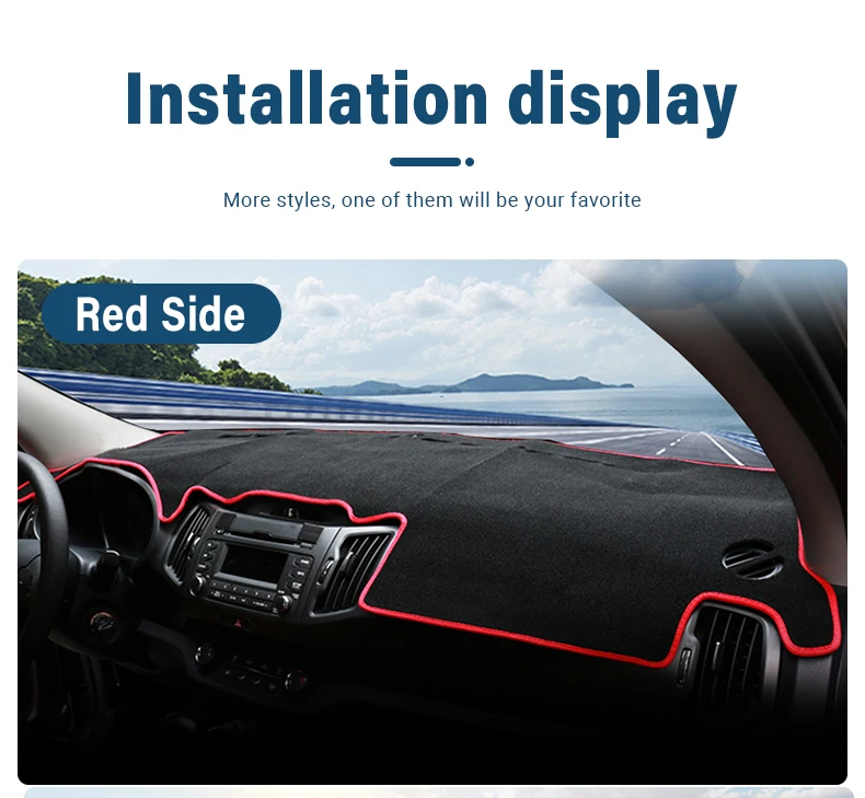 Für Kia Sportage R 3rd 2011 2012 2013 2014 2015 LHD Auto Dashboard Abdeckung Matten Vermeiden Licht Pads Anti-Uv fall Teppiche Zubehör – Detail 11