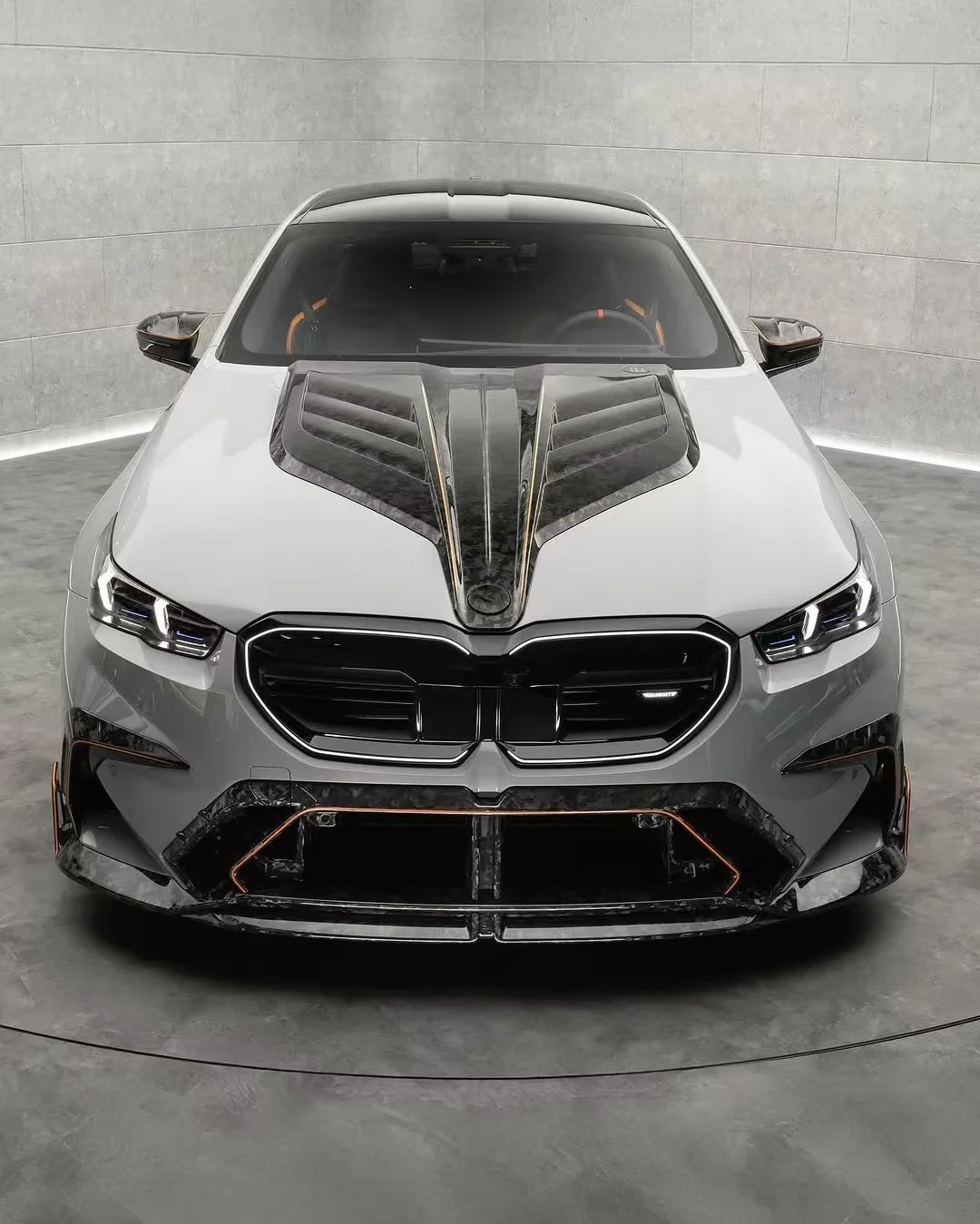 For BMW M5 G90 Carbon Fiber Body Kit M5 G90 MSY Carbon Fiber Front Lip Diffuser Spoiler Cover