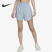 Short de sport Nike Dri FIT One authentique pour femme, taille haute et doublé, DX6643-512 1