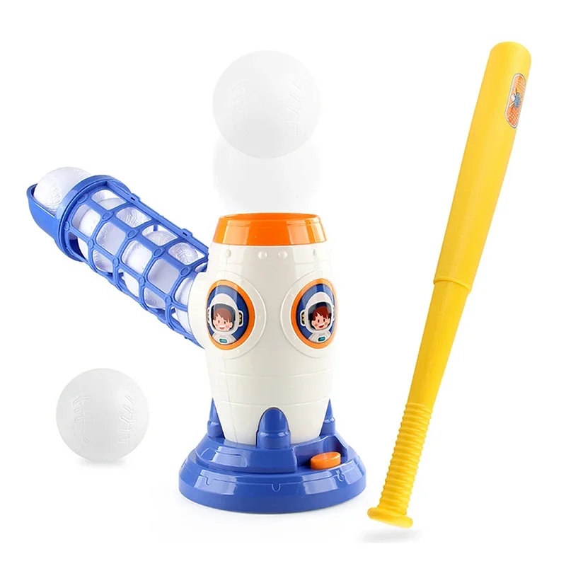 Sport Baseball Toy Base Ball Luancher T-Ball Pitching Machine Ball Launcher Kids Outdoor Sports Toys for Throw and Catch
