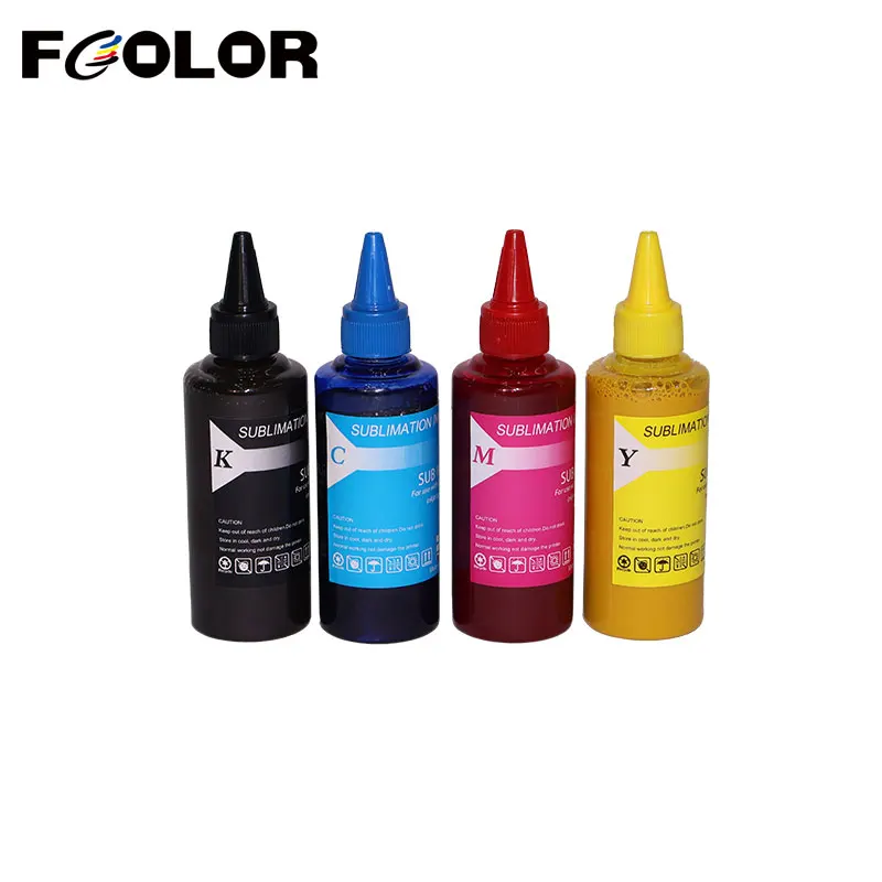 

Fcolor 4*100ML Sublimation Ink 2024 For Epson Desktop Inkjet Printer Heat Press Transfer to Mug Garment Tshirt Heat Transfer ink