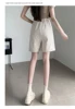 Summer Pregnancy Thin Shorts Drawstring Waist Loose Casual Maternity Short Pants Wide Legs Pregnancy Brief Trousers with Pockets 4