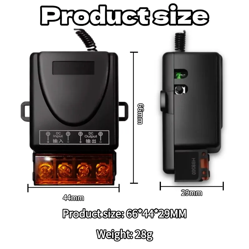 범용 리모컨 433mhz RF 무선 스위치 DC12V 24V 30A 릴레이 (차고 문, 워터 펌프 모터, LED/전기 기기용)