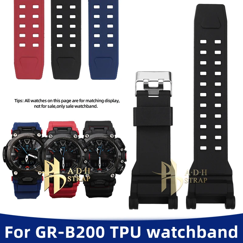 Per Casio Gshock Series Gr-B200 Cinturino Orologio Da Uomo In Resina Impermeabile Cinturino In Silicone Gr-B2001B Speciale Cinturino In Gomma Concava