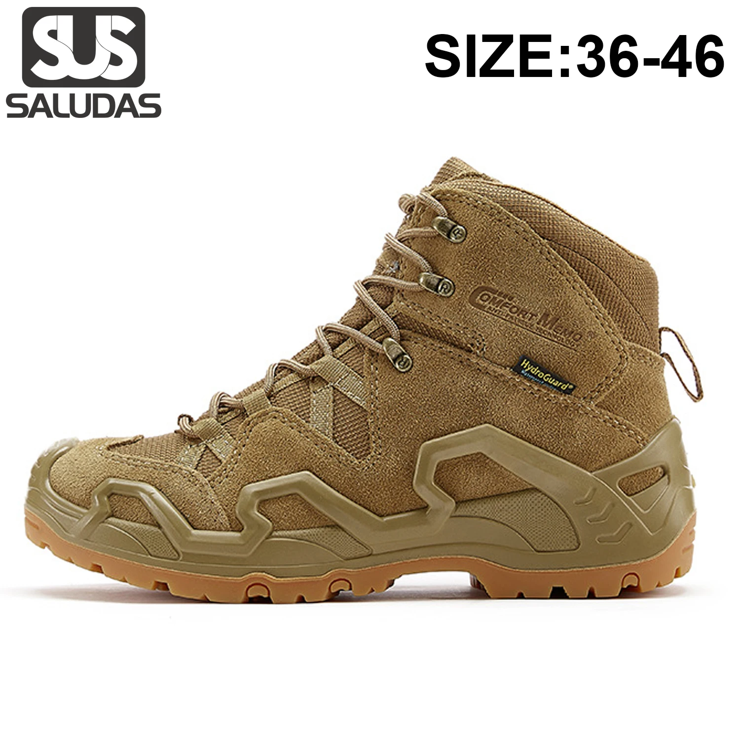 

SALUDAS Original ROCKROOSTER Outdoor Hiking Shoes Men Army Boots Field Climbing Travel Waterproof Combat Shoes Trekking Sneakers