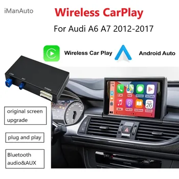 Interfaccia wireless CarPlay Android Auto per Audi A6 C7 A7 2012-2018 Audio Bluetooth Fotocamera posteriore per auto