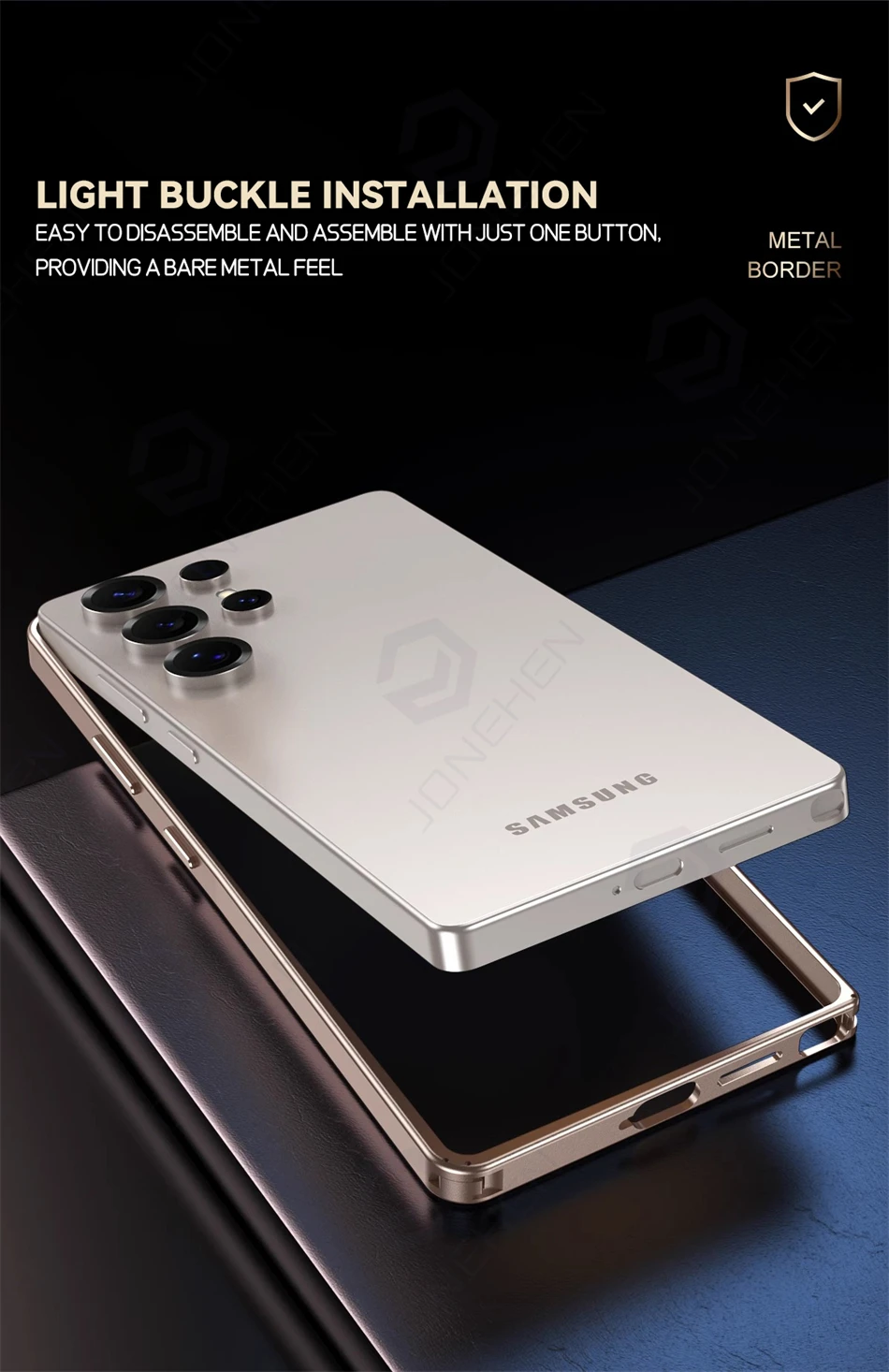 إطار معدني فاخر من الألومنيوم الخفيف لهاتف سامسونج...