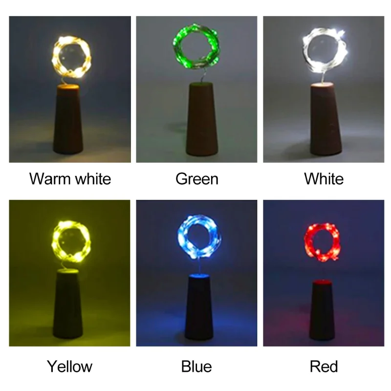 LED Wine Bottle Lights Cork 1 2 3M Cork Lights Fairy Mini String for Liquor Bottles Crafts Party Wedding Decoration led string lights decorative lights string lights led fairy lights wine bottle lights