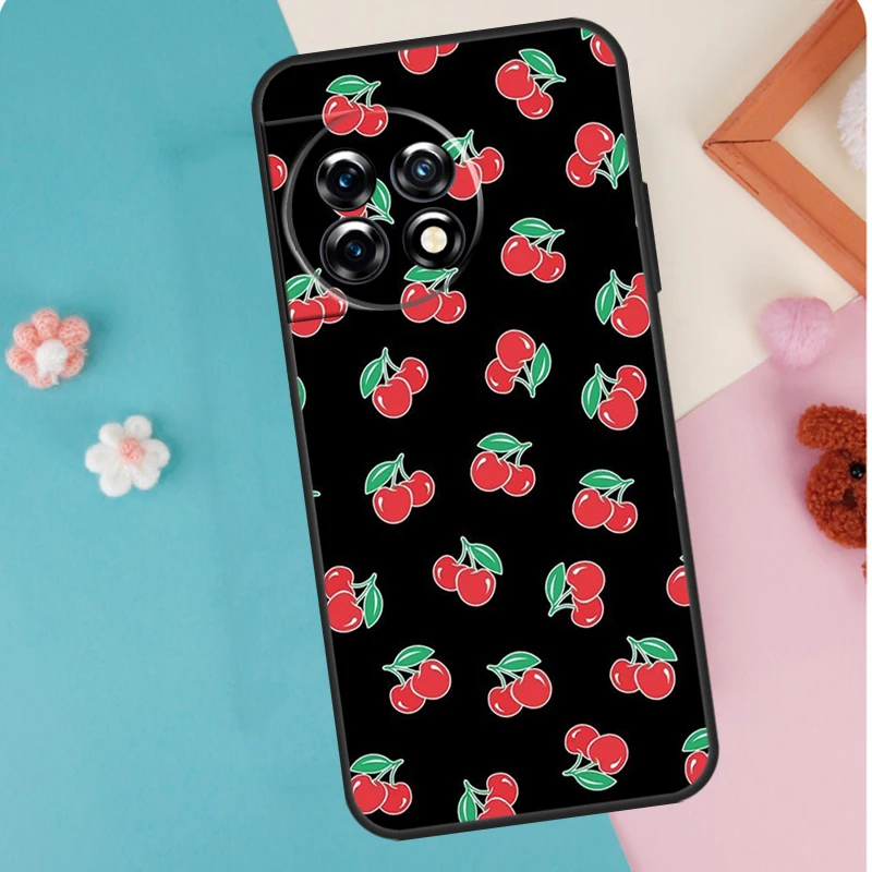 Black Pink Cherry Phone Case