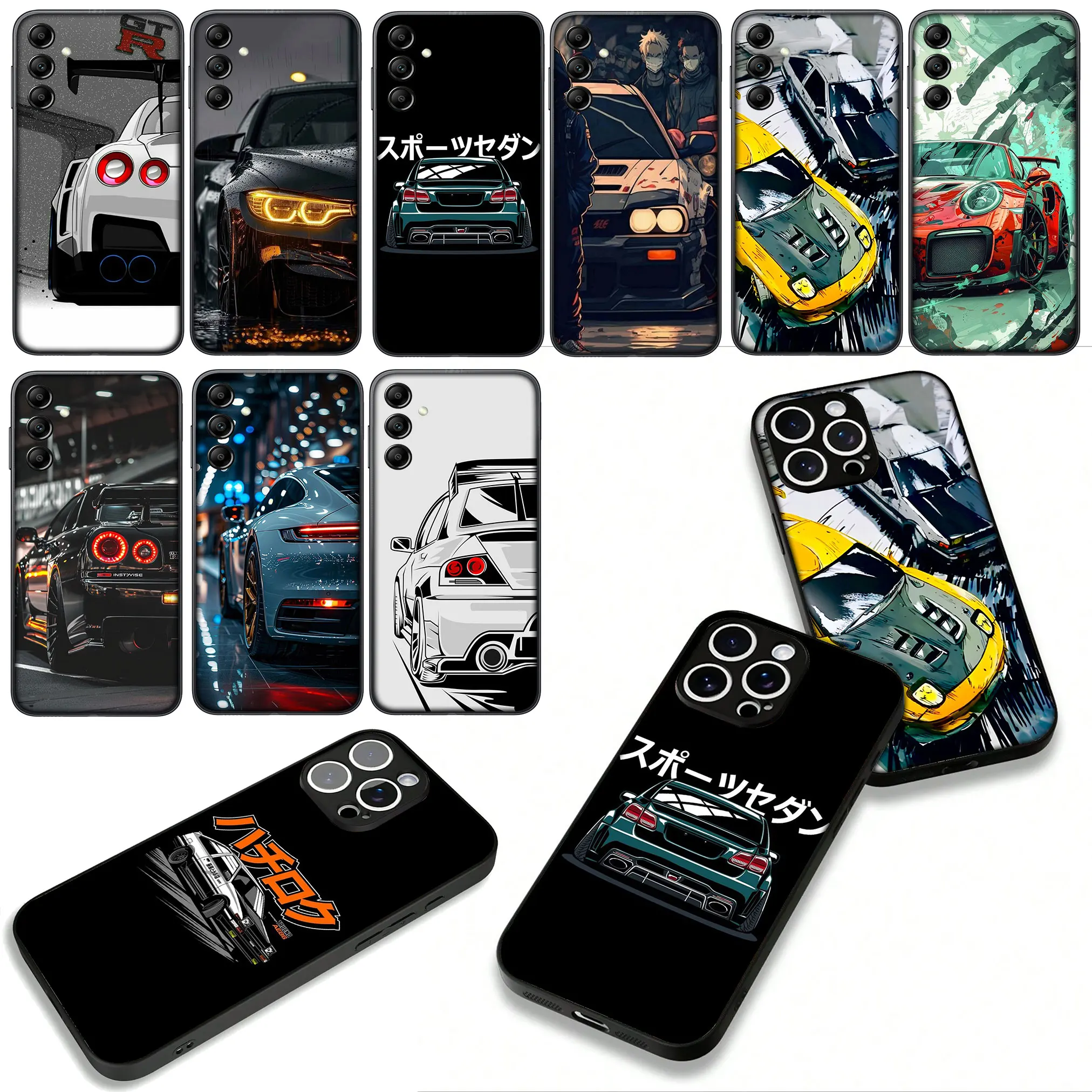 Supercar Calipers and Taillights Design Phone Case Cover