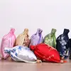 1Pcs Flower Embroidery Wedding Gift Bags New Year Traditional Brocade Drawstring Storage Pouches Fabric Package 3
