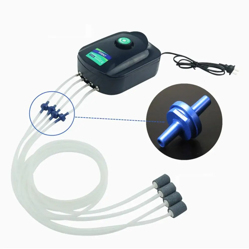 Fish Tank Oxygen Pump Portable USB Oxygen Pump Mute Energy-saving Aquarium Equipment Stop Valve Oxygen Pump 6