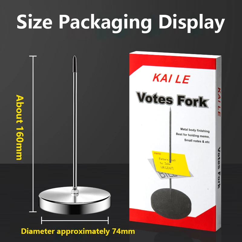 Bill Fork Desk Receipt Memo Holder Ticket Paper Summons Fork Spike Stick for Restaurant Kitchen Check Spindle Ticket Stabber receipt holder