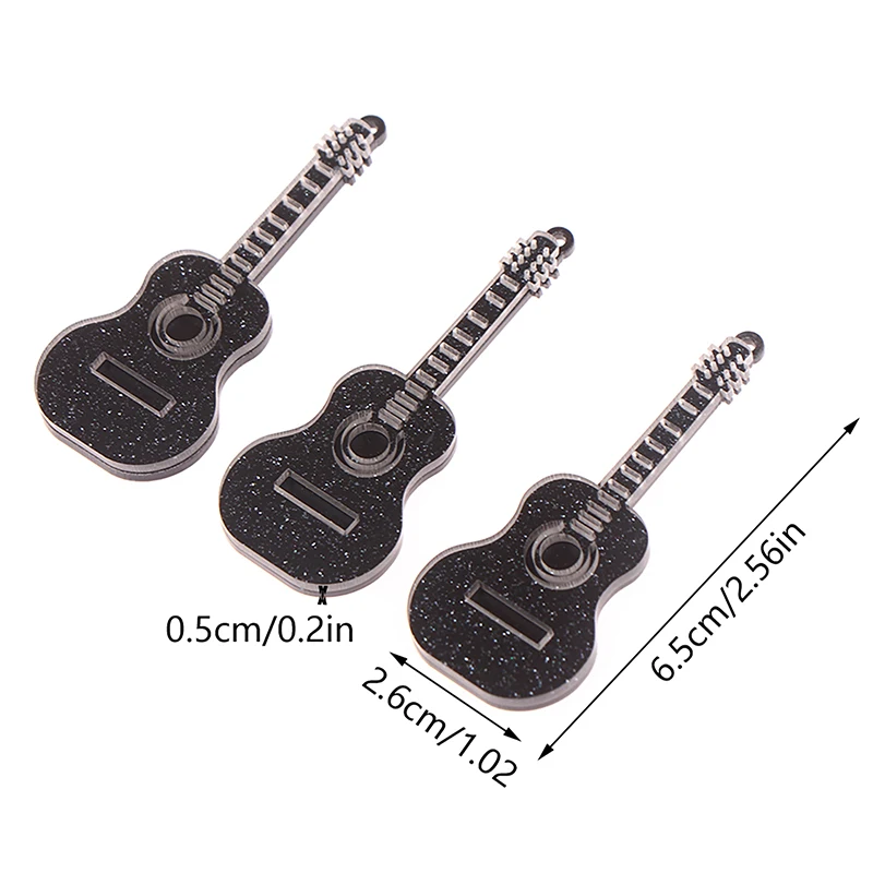 

1/12 Dollhouse Guitar Model Dollhouse Simulation Musical Instrument Toy Dolls House Decor Accessories