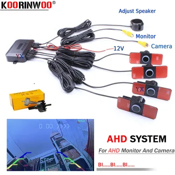 Koorinwoo Original Flat 16.5MM Sensors Parktronics For Cars AHD Parking Sensor Radar Detector Sounds Sysem For AHD Camera Rear 1