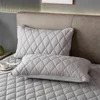 1Pc / 2Pc Waterproof Quilted Pillowcase Solid Color Pillow Cover Case 48x74cm Pillowsham Anti-Mite Anti-Bacterial Bedroom 1