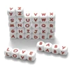 10Pcs New 12mm Baby Silicone Letters Beads Pacifier Letters Alphabet BeadsChew Teething Teethers Nursing Shower Gifts BPA Free 3