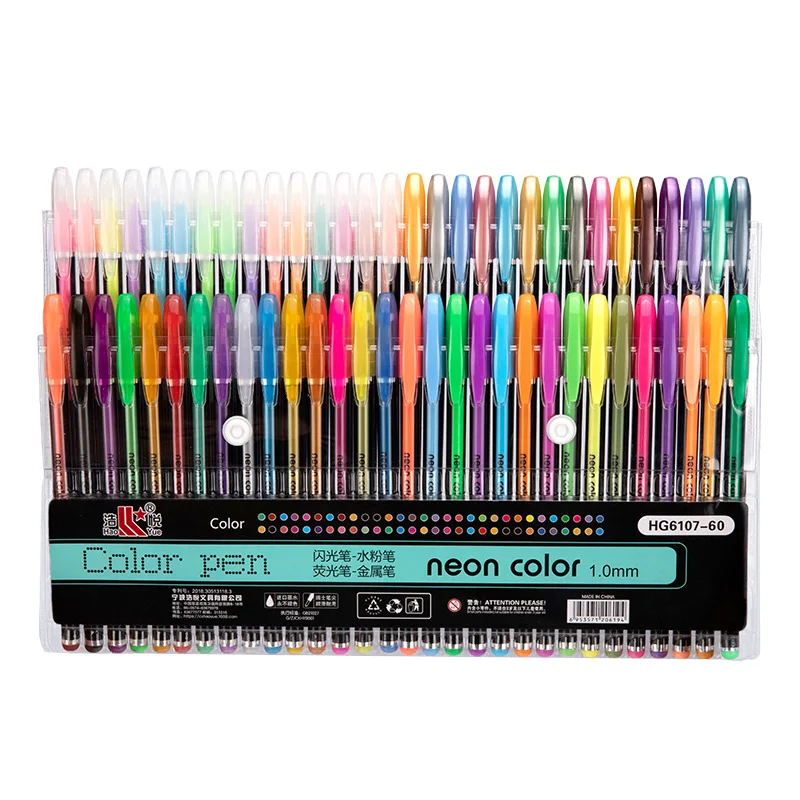 48 color Gel Pen Set Glitter Pens For School Office Adult Coloring Book Journals Drawing Doodling Art Markers Promotion |