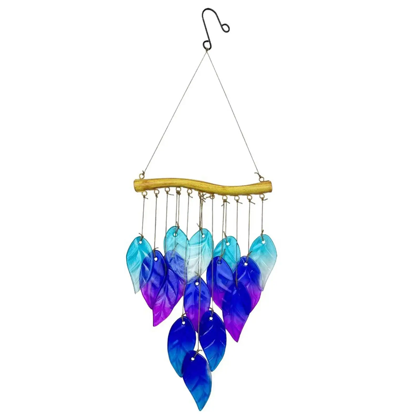 Glass Wind Chime Outdoor Decoration Handcrafted Creative Hanging Bell Hanging Windchime for Yard Outdoor Porch