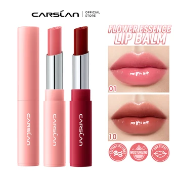 CARSLAN 컬러 립밤 플라워 에센스, 엑스트라 모이스처라이징, 내추럴 래스팅 립 플럼퍼, 끈적이지 않는 립 글로스, 메이크업 립 케어
