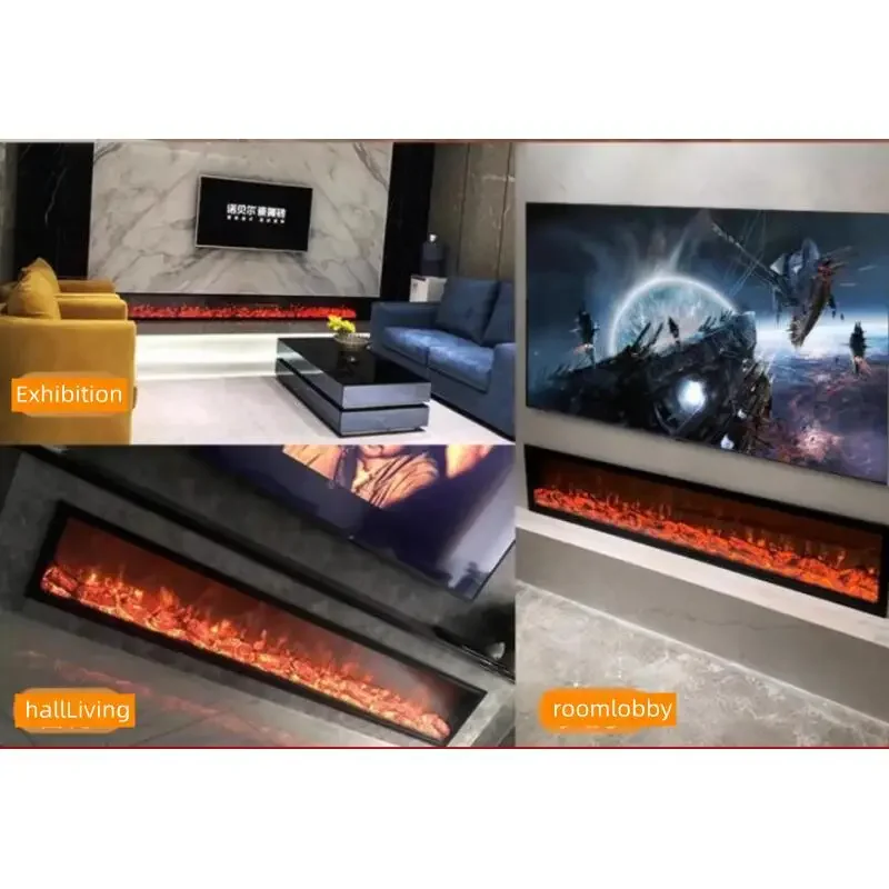 220V Home Electric Fireplace Decoration  Simulation Flame Heating Electric Fireplace 3d Flame Fake  Heater 5