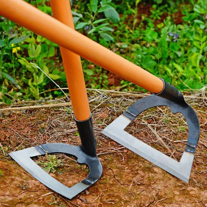 Hoe Steel Hardened Hollow Handheld Weeding Rake Planting Vegetable Loosening Soil Agriculture Tool Farm Garden Tools- gardening hoe,garden rake,portable weeder,hand weeder,weed puller tool,weed puller,weed tool head,weed tool attachment
