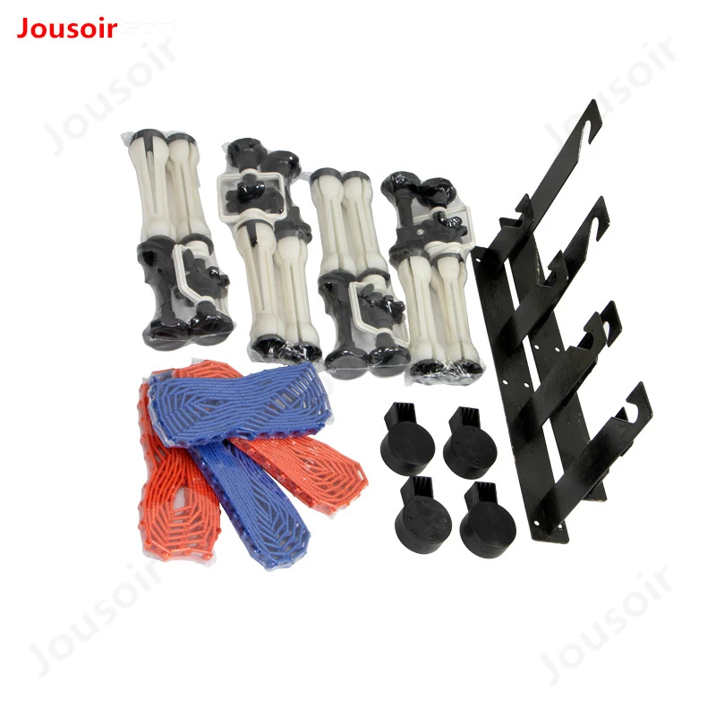 Soporte de pared para telón de fondo, sistema de soporte de fondo de  fotografía de 4 rodillos, sistema de rodillos de fondo ajustable, soporte  de