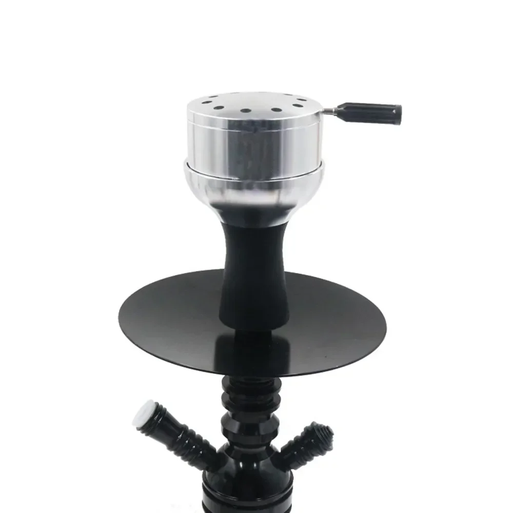 Hookah Accessories Arab Hookah Head Charcoal Pot Carbon Chicha Bowl Tinfoil-free Metal Shisha Accessories for Various Types of Hookah Smoking Pipe