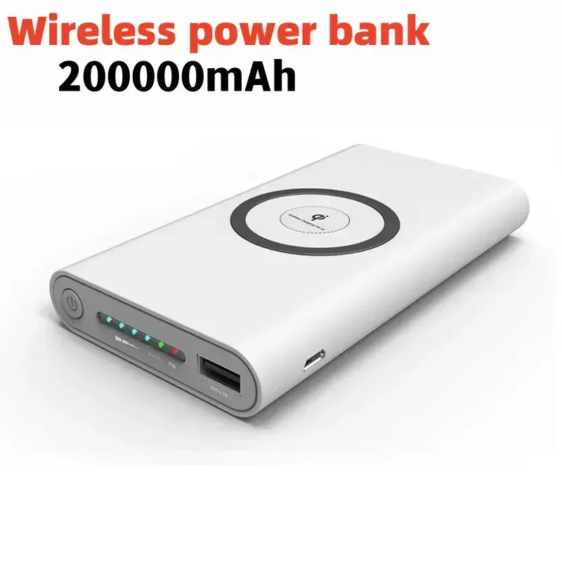

200000mah Wireless Power Bank Two Way Fast Charging Power Bank Portable Charger Type C External Battery for iPhone