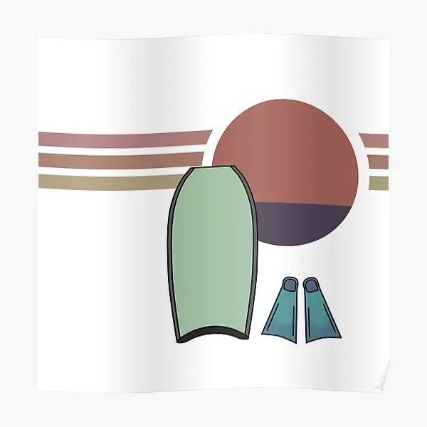 

yboard Fins Sun Subdued Poster Mural Wall Art Decor Decoration Painting Home Vintage Print Picture Modern Room Funny No Frame