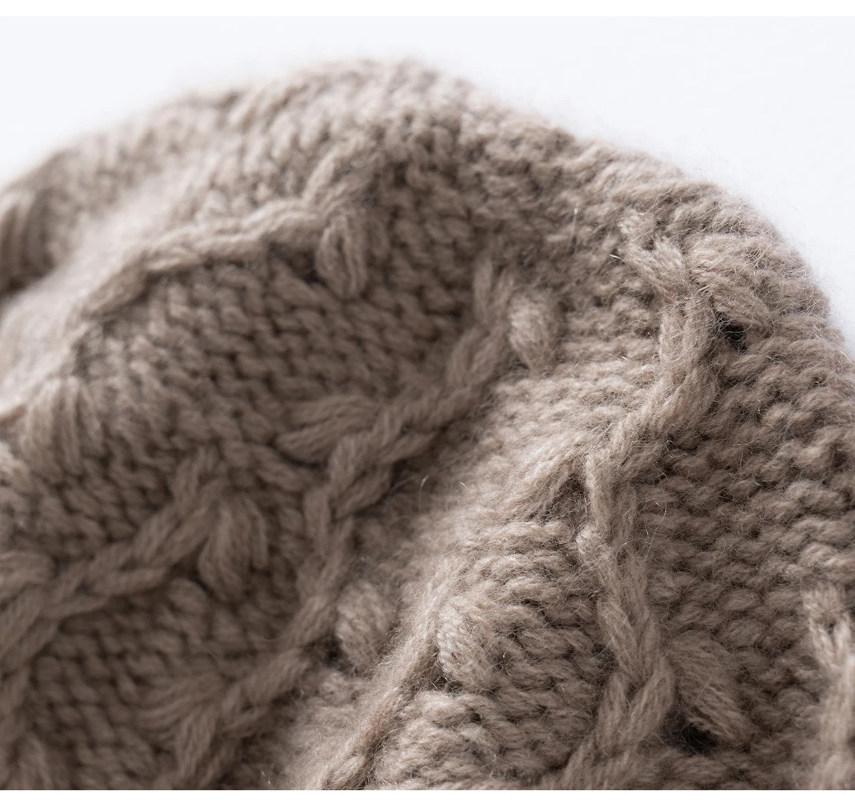Kältebeständige Strickmütze aus 100 % Kaschmir, neuer Stil, Unisex, Herbst- und Wintermütze, Wollmütze, Gehörschutz, warm, dick, vielseitig – Detail 15