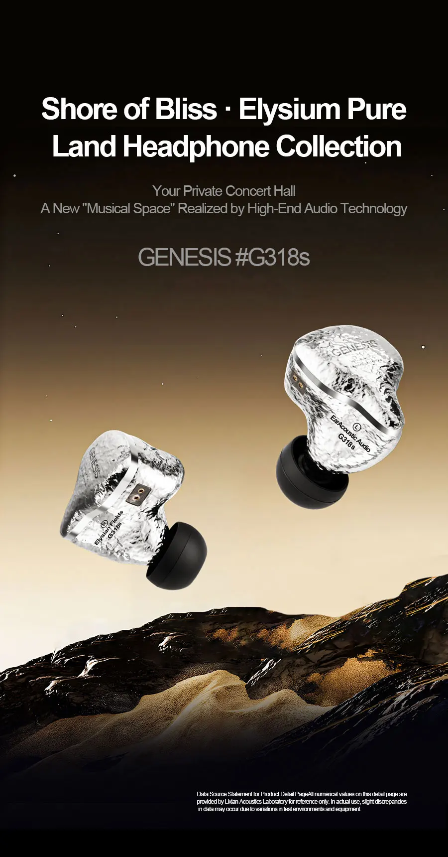 EarAcoustic Audio GENESIS G318s 8.3mm Tesla Driver IEM