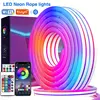 5V USB RGB Neon LED Strip 1M 2M 3M 5M RGB Neon Tape With TUYA Bluetooth App and Remote Control For Sign Neon Decoration Lighting 1