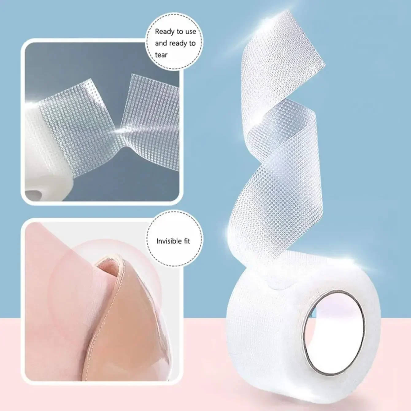 1pc 2.5x5m Invisible Anti-wear Tape Bandage Medical Plaster Foot Heel Sticker Tape Self-Adhesive Waterproof Patch Bandaid