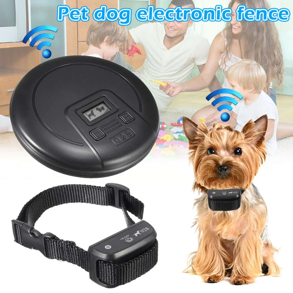 10 Sets Pet Indoor Electronic Fence Dog Wireless Smart Home Pet Fencing System With Rechargeable Collar
