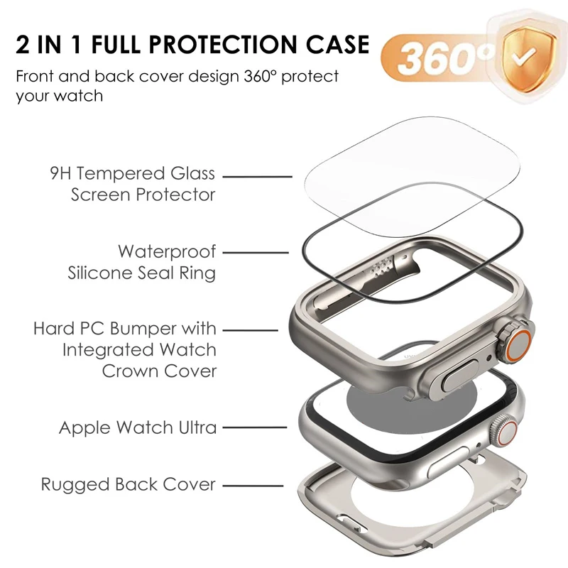 Ultra 49mm Hard Shell Bumper with Screen Protector