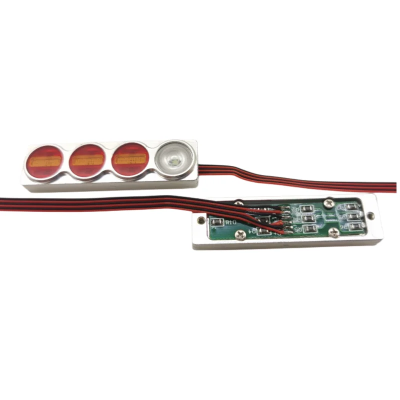 Metal LED Taillight Tail Lamp for 1/14 Tamiya RC Truck Car SCANIA VOLVO FH12 FH16 ACTROS AROCS MAN Degree DIY Parts 6