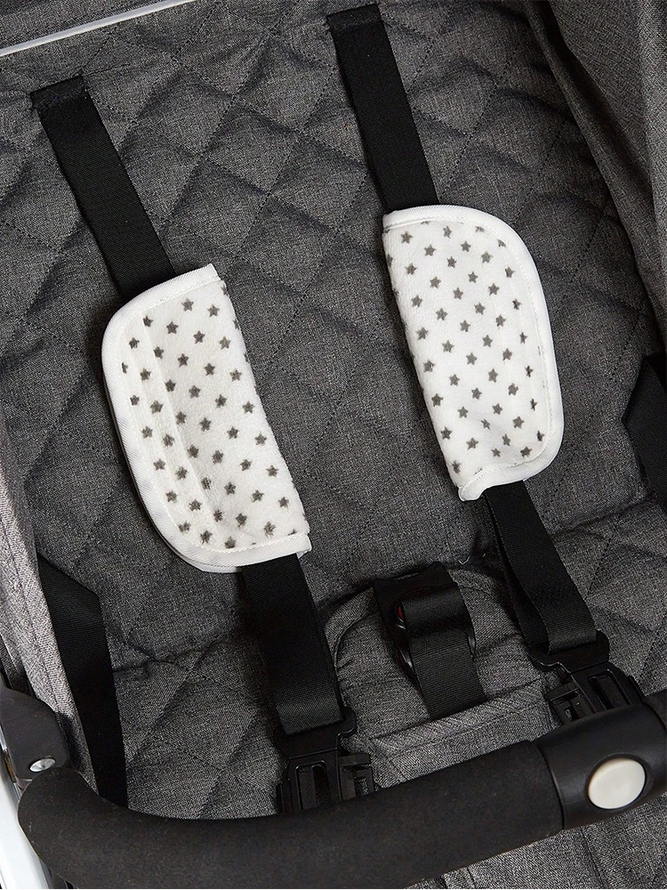 Stroller Accessories Baby Safety Seat Belt Protecter Cover Stroller Accessories Cushion Shoulder Strap Infant Stroller Protective Saliva Towel
