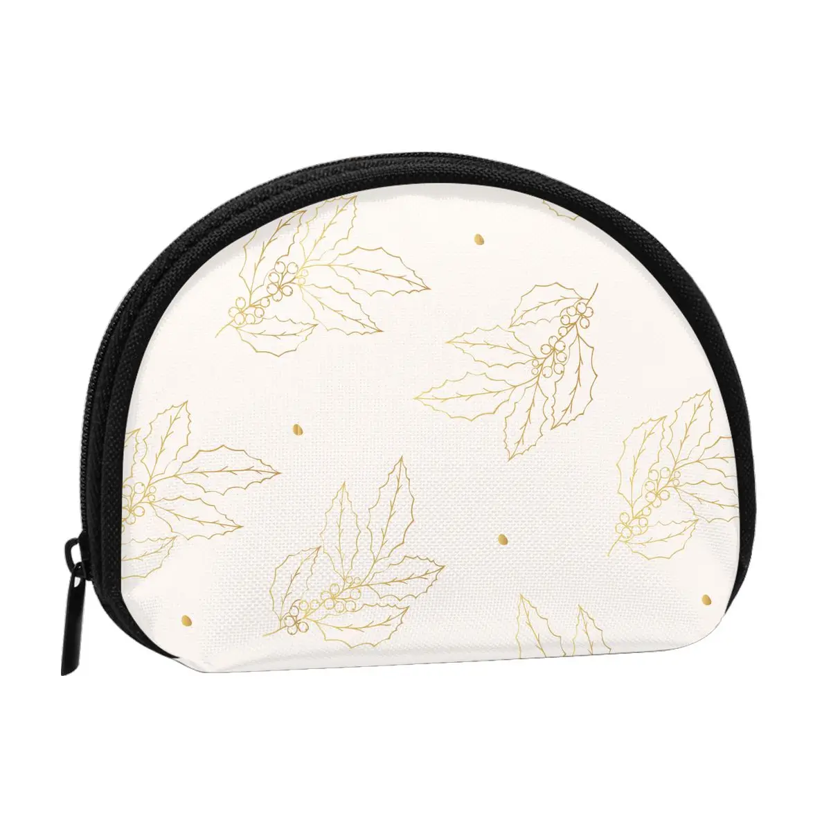 

Merry Christmas 3D Printing Coin Purse Ladies Shopping Portable Silver Coin Bag Travel Mini Credit Card ID Card Bag Gift