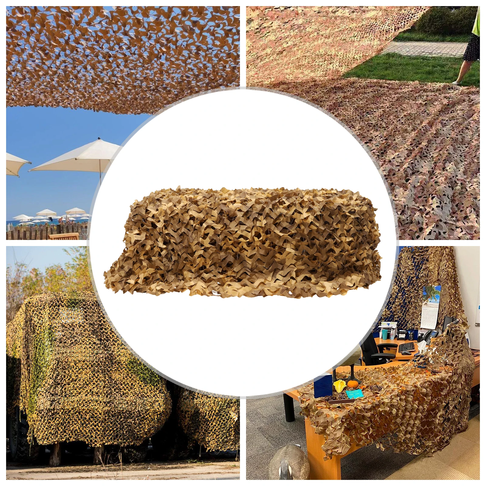 Camo Netting, Camouflage Net Blinds Great for Sunshade Camping Shooting Hunting