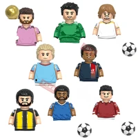 Football Sports Star Model 4.5cm Bricks Series Characters Mini Action Figure Building Blocks Kids Toys For Education Gifts 1