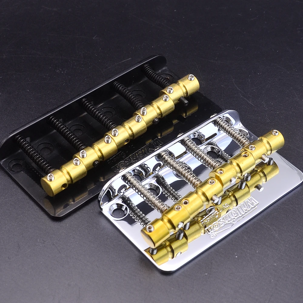 1 Set Wilkinson Wbbc 4 / 5 Corde Bass Bridge Con Selle In Ottone Made In Korea
