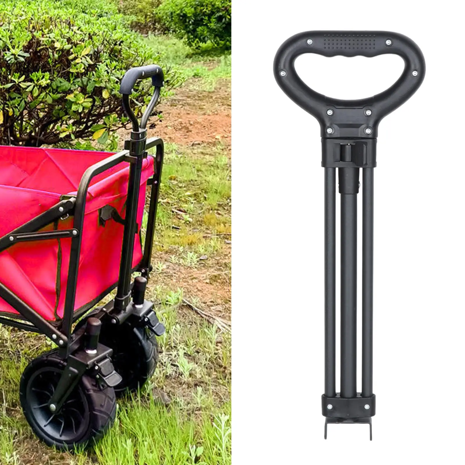 Trolley Pull Handle Shopping Cart Replacement Part for Fishing Carts