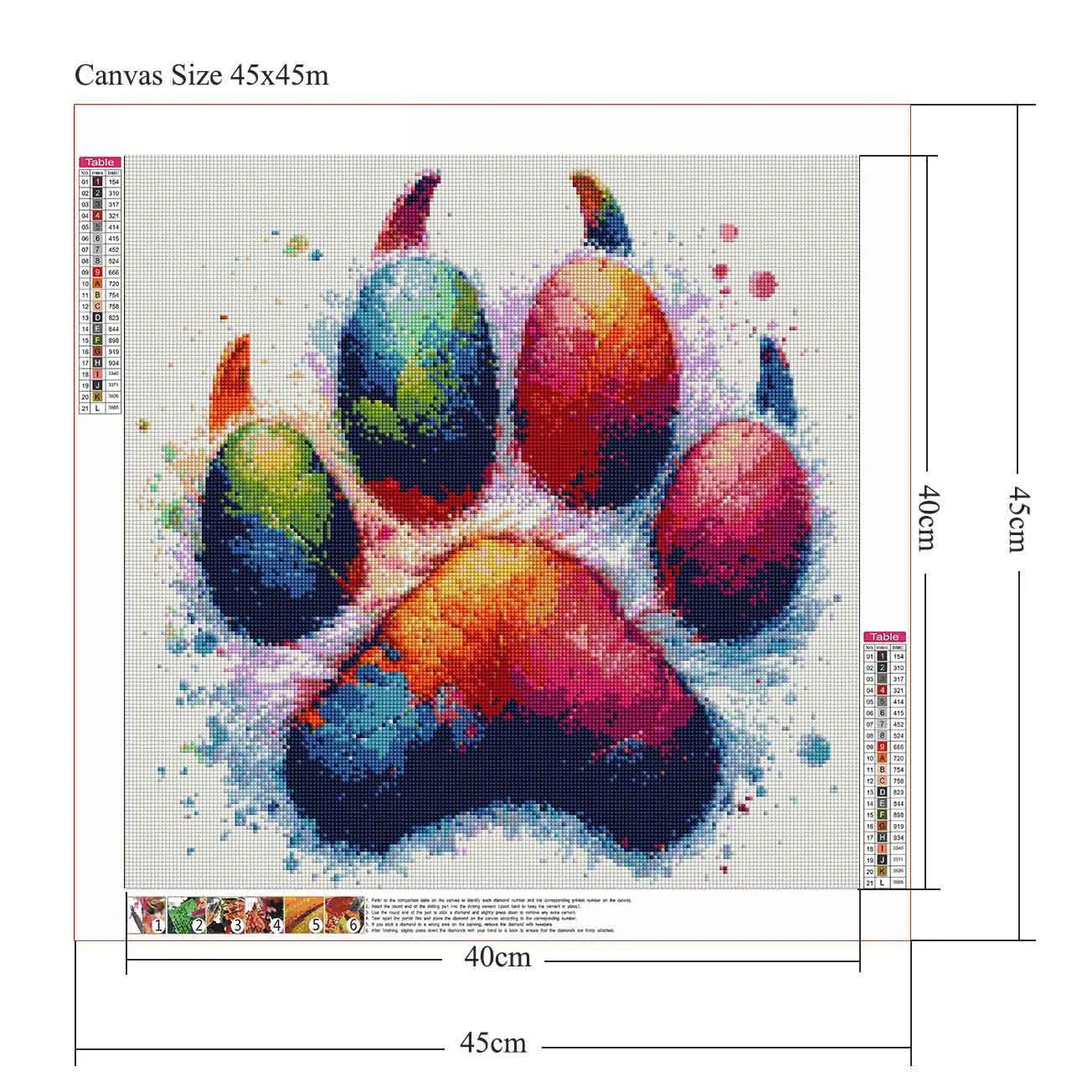 Kit Pittura Diamante 5D - Bradipo, 15x15 Cm, Con Strass E Accessori, Decorazione Casa - Foto 8