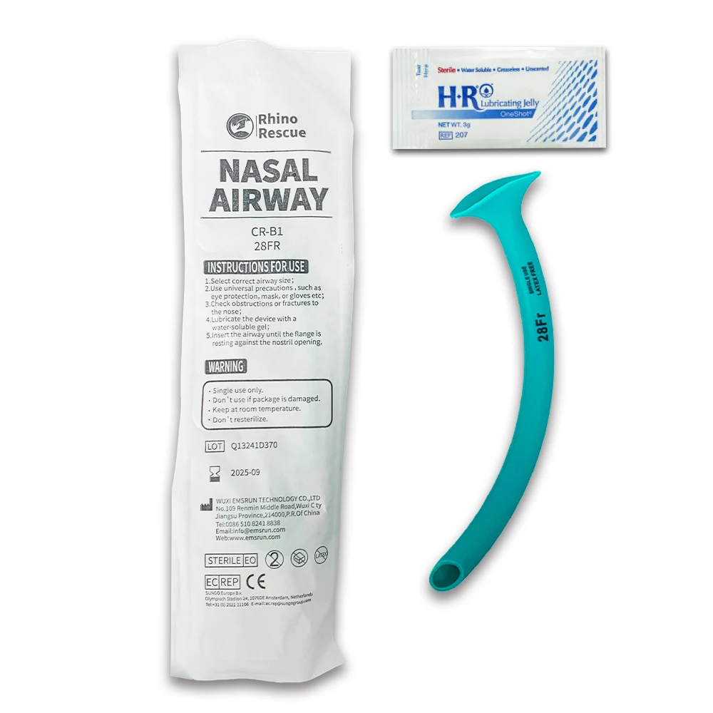 

Rhino Rescue Nasalairway Disposable Medical Nasopharyngeal Airway Nasopharyngeal Duct NasalAirway Tube Health Care With lubrican