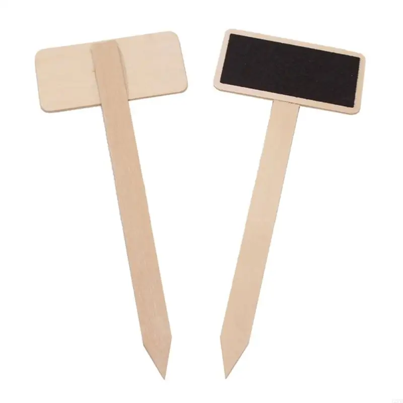 12PB 20Pcs/pack Mini Chalkboard Garden Stakes Label Label for Garden Plant Labels Black Board Markers Plant Signs