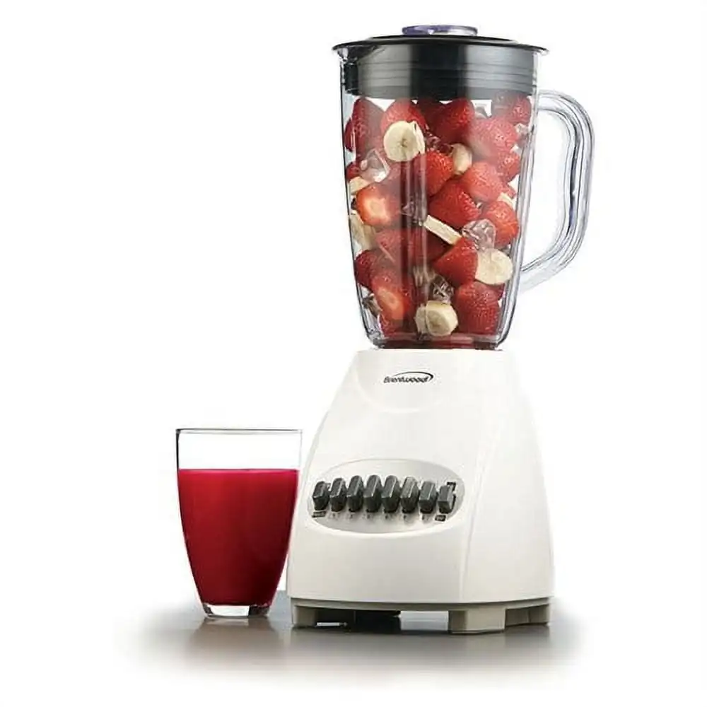 

Brentwood 12 Speed Blender Plastic Jar - White